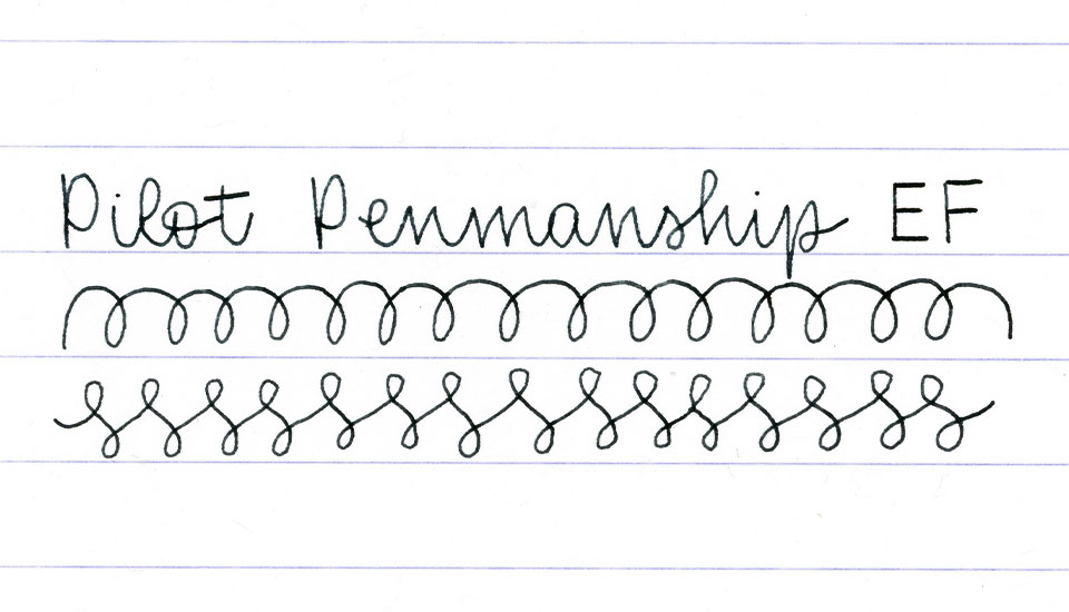 plnici pero pilot penmanship text